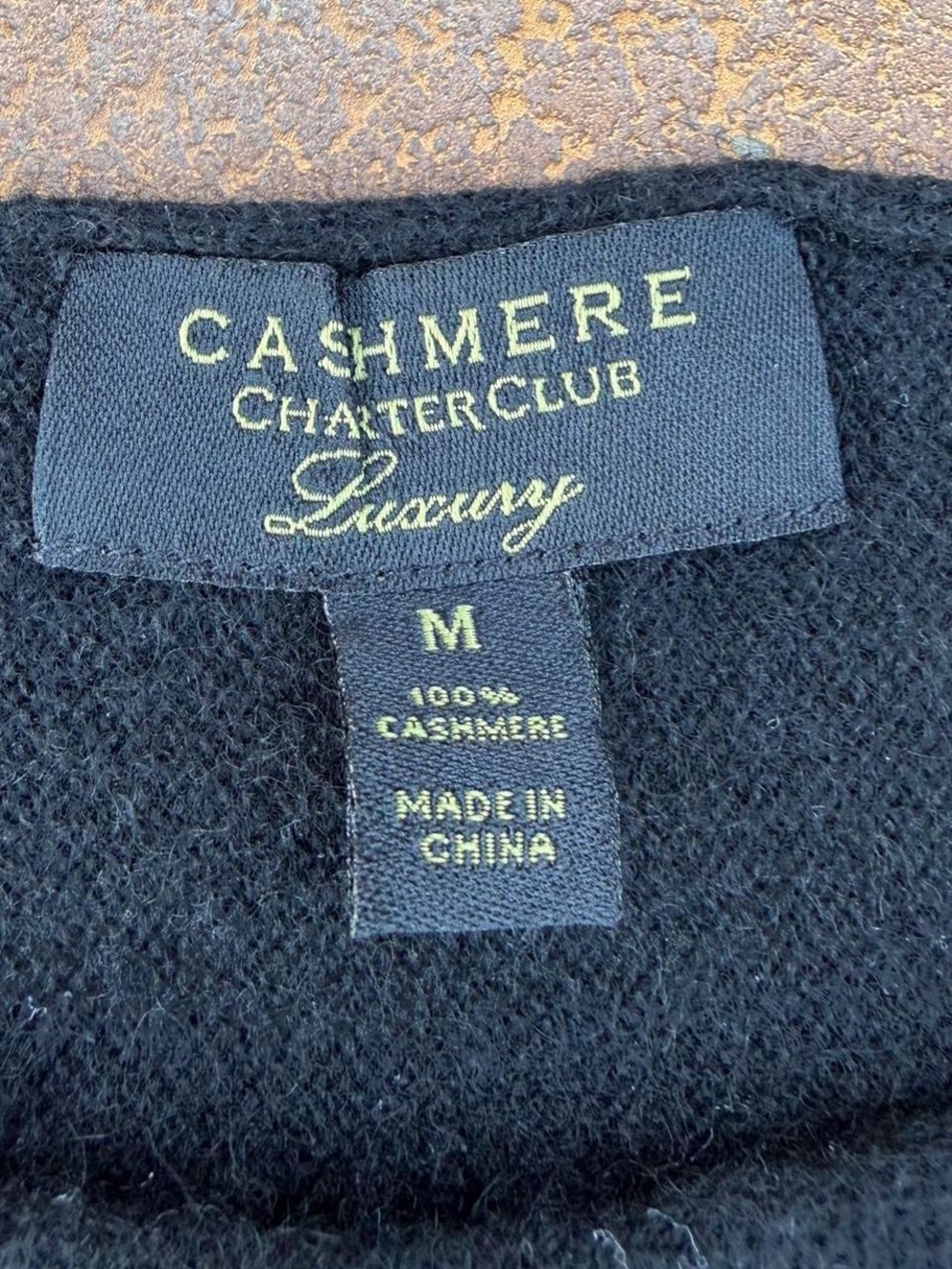 Charter club luxury Black cashmere sweater Size M / in great condition - Picture 5 of 5